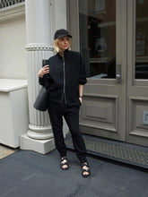 Load image into Gallery viewer, Ashbury Zip-Through Sweat- Black