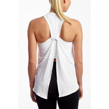 Load image into Gallery viewer, White Burnout Tie Back Tank