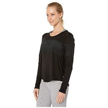 Load image into Gallery viewer, Black pullover with mesh detail from Body Language.  
