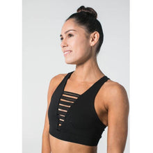 Load image into Gallery viewer, No Strings Attached Black Sports Bra