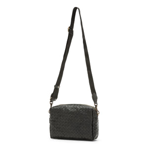 Tracolla Crossbody Bag Large- Woven Black