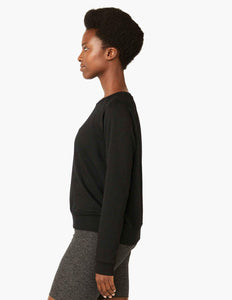 Beyond Yoga, the softest black sweatshirt.