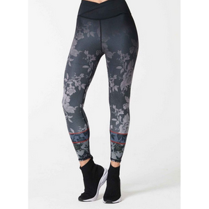 NUX reversible flora legging available at studio 128. 