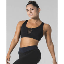 Load image into Gallery viewer, Beautiful black sports bra from 925 Fit online at Studio 128. 
