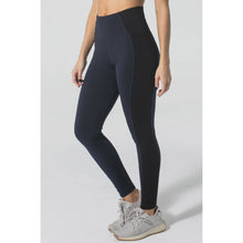 Load image into Gallery viewer, Navy and Black leggings from Studio 128.  
