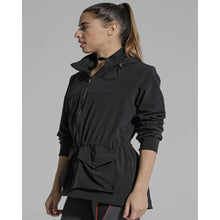 Load image into Gallery viewer, The perfect black jacket for your post workout look from Studio 128. 
